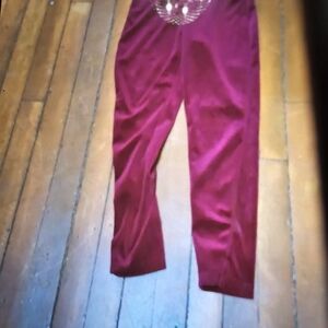 Me and joy soft dark red pants